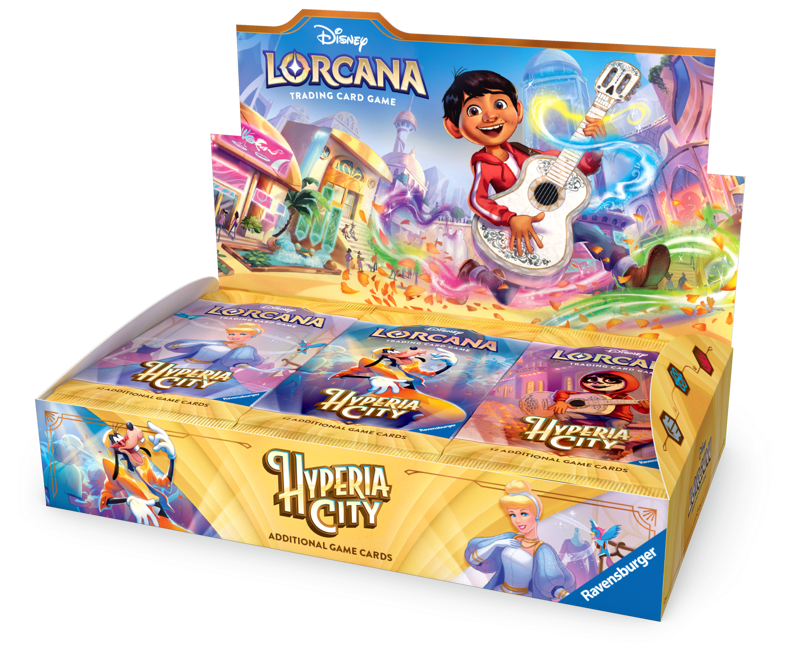 Disney Lorcana Hyperia City Booster Display