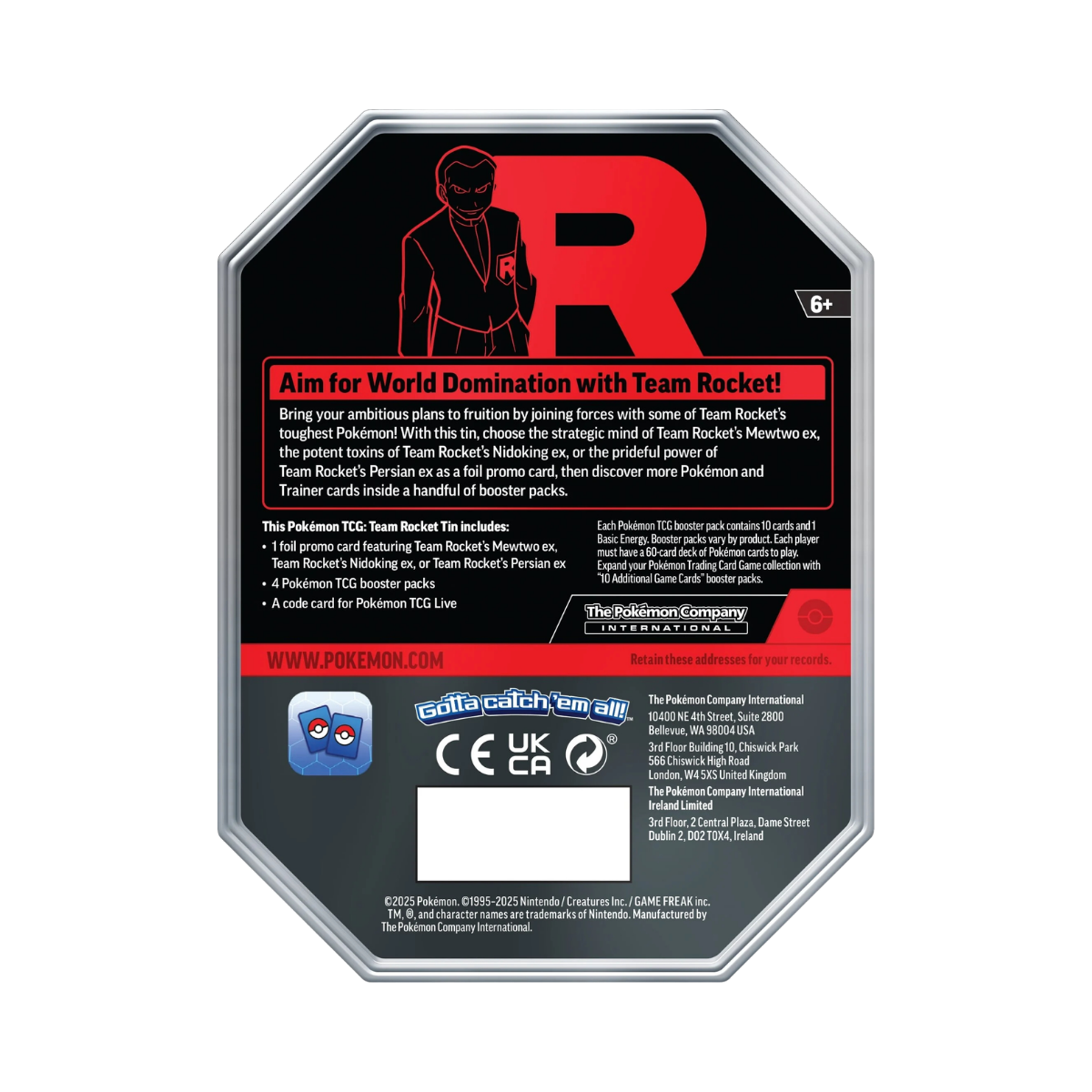 Destined Rivals Team Rocket Tin (Mewtwo)