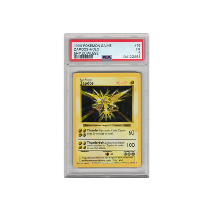 1999 Zapdos Holo Shadowless PSA 5