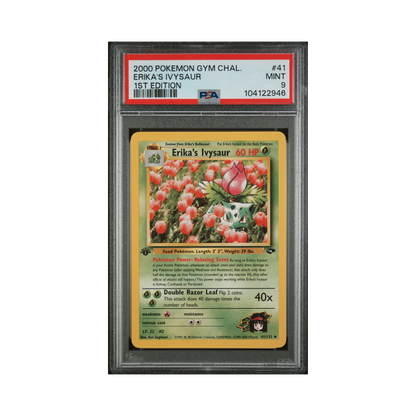 PSA 9 Erika's Ivysaur 1st Edition #41