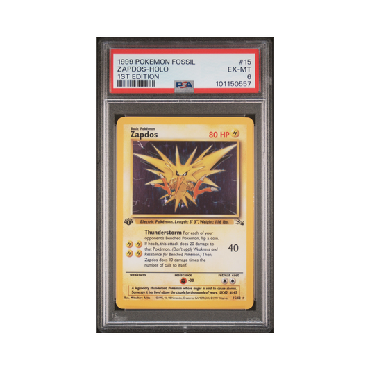 PSA 6 Zapdos Shadowless 1st Edition #15