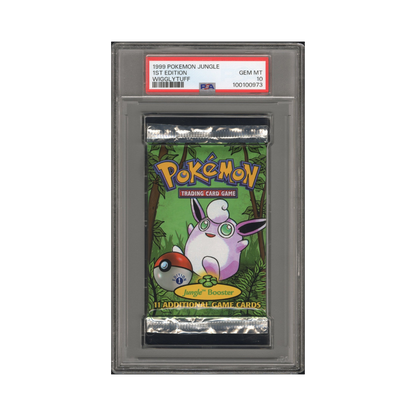 PSA 10 1999 1st Edition Jungle Wigglytuff Booster Pack (POP 265)