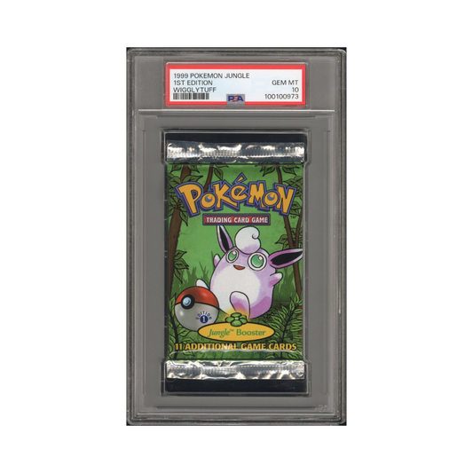 PSA 10 1999 1st Edition Jungle Wigglytuff Booster Pack (POP 265)