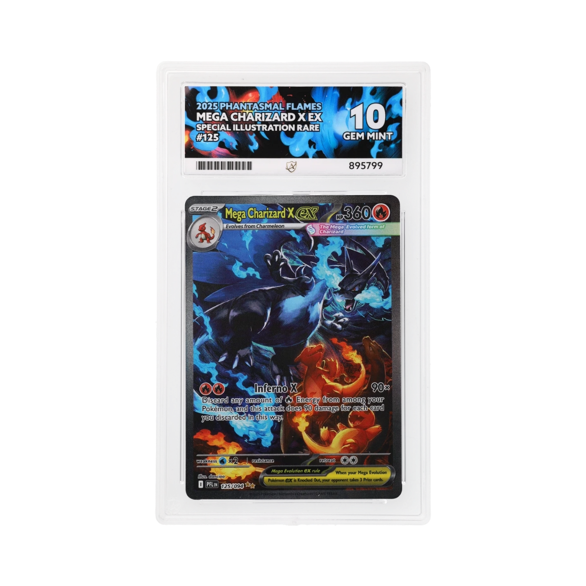 ACE 10 Mega Charizard X ex 125 SIR