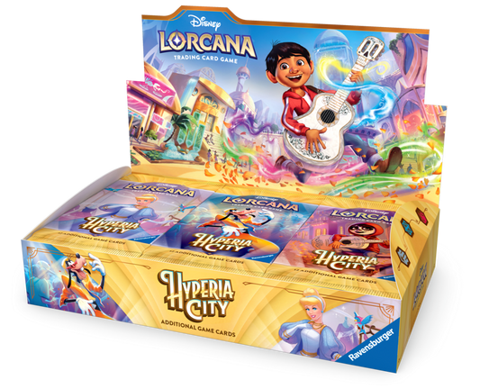 Disney Lorcana Hyperia City Booster Display
