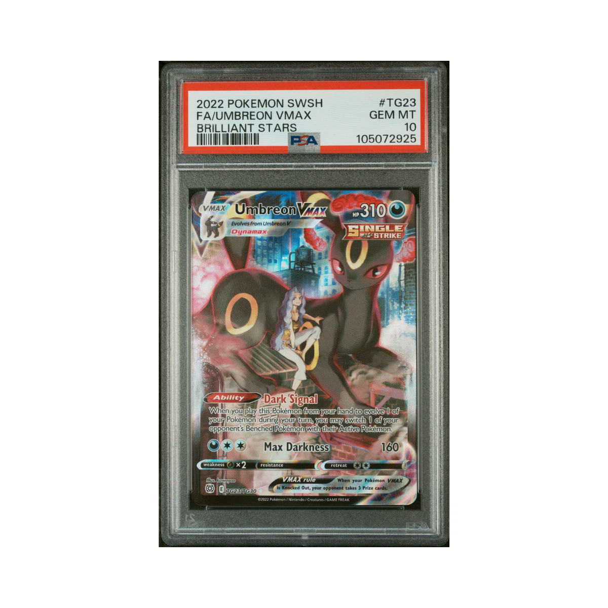 PSA 10 Umbreon Vmax #TG23