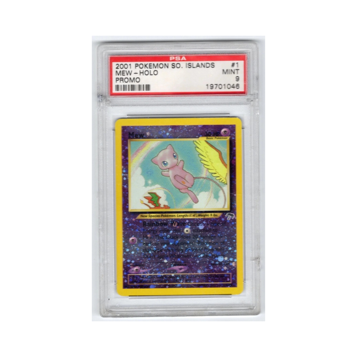 PSA 9 Mew-Holo #1 Southern Islands Promo English