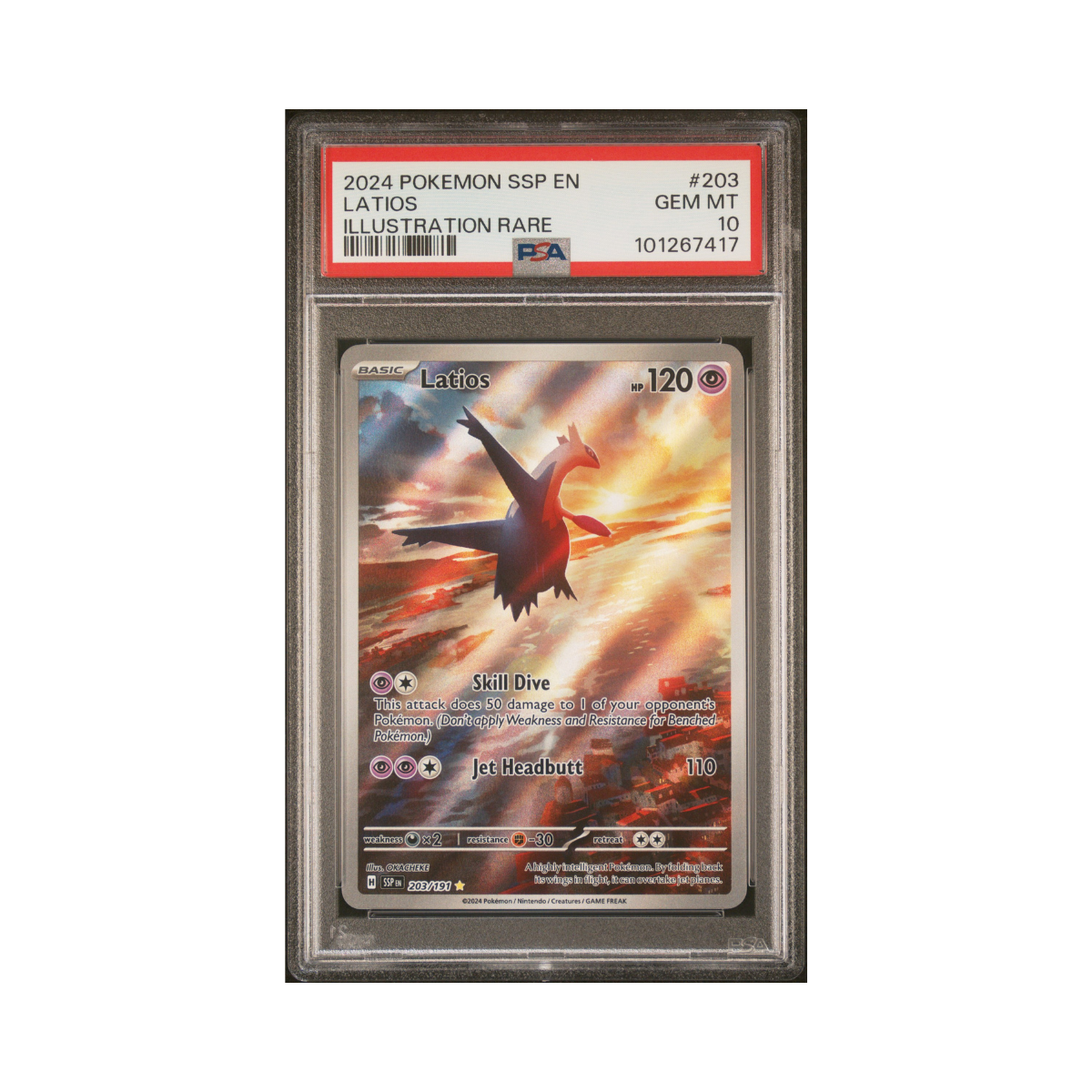PSA 10 Latios #203