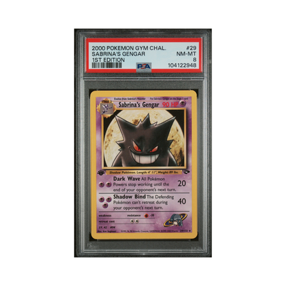 PSA 8 Sabrina's Gengar 1st Edition #29