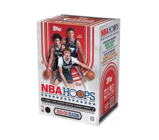 Topps NBA Basketball Hoops 2025/26 Value Box | 7 Packs