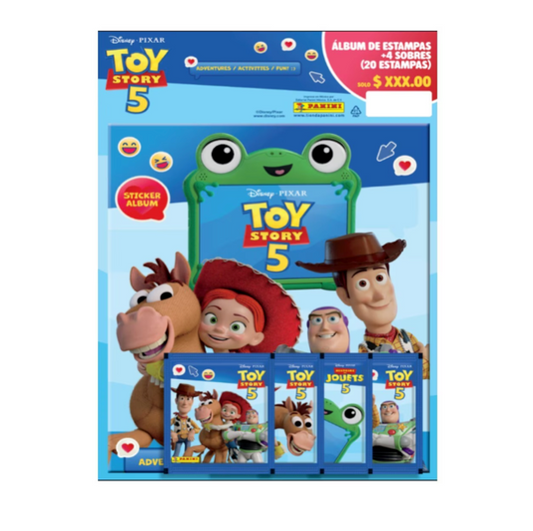 Panini Cromos Toy Story 5 Sticker Collection | Album + 4 Packs