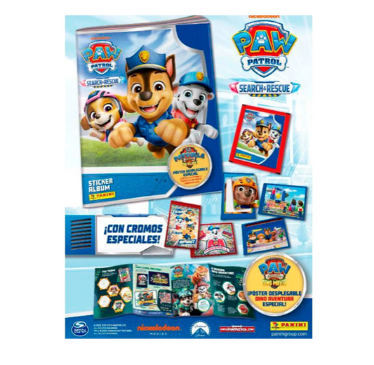 Panini Cromos PAW Patrol Search & Rescue | Album + 4 Sticker Packs
