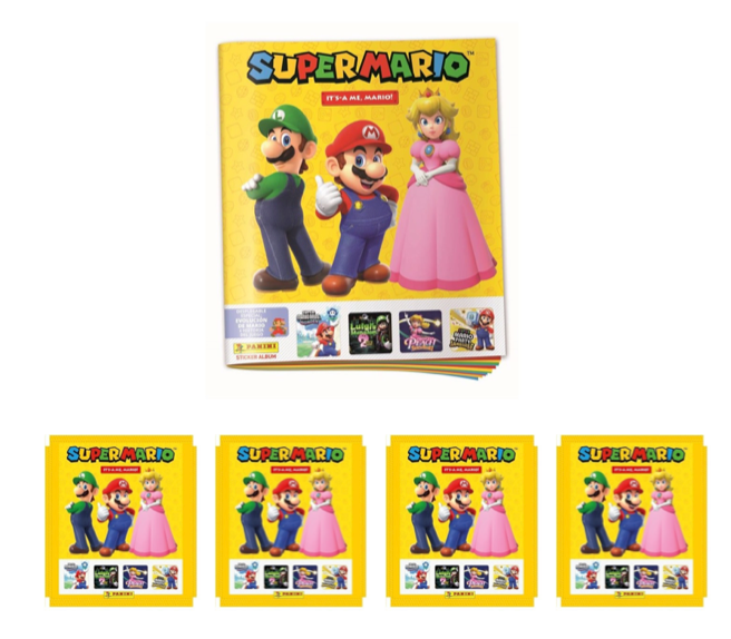 Panin Cromos Super Mario It's-a Me, Mario! | Album + 4 Packs