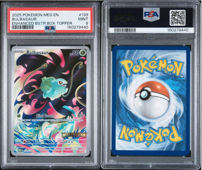 PSA 9 Bulbasaur 133 Box Topper Stamp