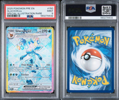 PSA 9 Glaceon EX 150 Special Illustration Rare
